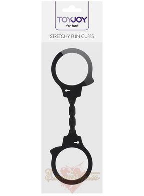 Наручники - ToyJoy Stretchy Fun Cuffs Black 10317 /Черный фото
