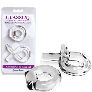 Ерекційні кільця - Classix Couples Cock Ring Set in Clear TS141951 фото
