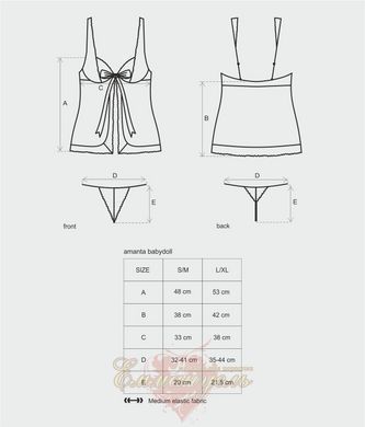 Peignoir - Amanta Babydoll Obsessive, S/M 410540 &mdash; photos