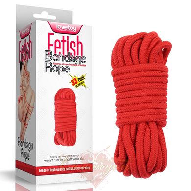 Rope for bondage - 10 meters Fetish Bondage Rope, Red