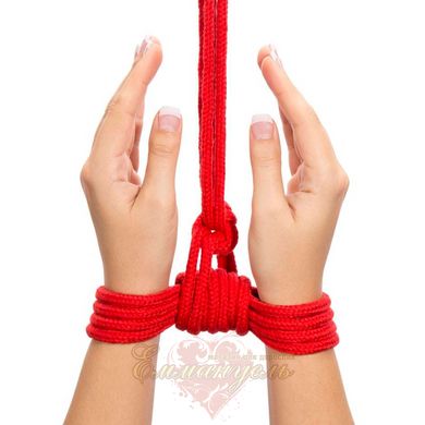 Веревка для бондажа - 10 meters Fetish Bondage Rope, Red