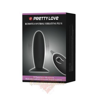 Анальная пробка Pretty Love Remote Control Vibrating Plug 12 Function BI-040045W фото