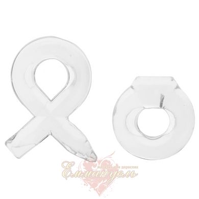 Classix Couples Cock Ring Set in Clear