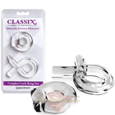 Ерекційні кільця - Classix Couples Cock Ring Set in Clear