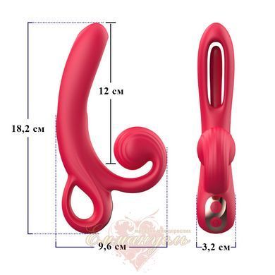 A vibrator with a moving tongue and clitoral stimulation - Erospace Sweet Play A4 62050070-0004 &mdash; photos