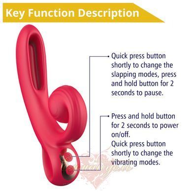 A vibrator with a moving tongue and clitoral stimulation - Erospace Sweet Play A4 62050070-0004 &mdash; photos