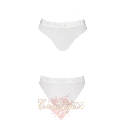 Panties with a transparent insert - Passion PS006 PANTIES S, white