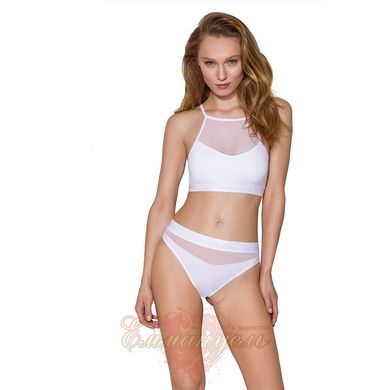 Трусики із прозорою вставкою - Passion PS006 PANTIES S, white