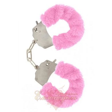 Наручники - Toy Joy Furry Fun Cuffs, розовые