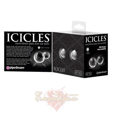 Vaginal beads - Icicles No.41 Small Glass Ben-Wa Balls