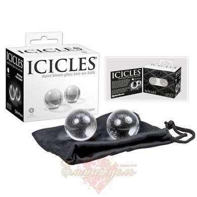 Vaginal beads - Icicles No.41 Small Glass Ben-Wa Balls