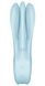 Clitoral vibrator - Satisfyer Threesome 1 Light Blue with three flexible fingers