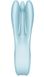 Clitoral vibrator - Satisfyer Threesome 1 Light Blue with three flexible fingers