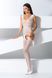 Bodystocking - Passion BS062 white, bodysuit, imitation stockings