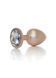 Anal metal plug Plug-Jewellery Pearl Gold Plug Clear L 62530064-00131 - photos (1