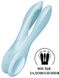 Clitoral vibrator - Satisfyer Threesome 1 Light Blue with three flexible fingers