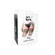 Garters with rhinestones Art of sex Floy, genuine leather, size XS&ndash;2XL, black color SO7494 - photos (4