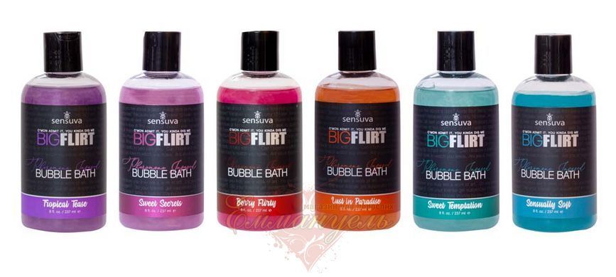 Sensuva Big Flirt Pheromone Bubble Bath, Sweet Temptation scent, 237 ml SO7848 &mdash; photos