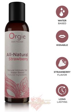 Лубрикант - Orgie All-Natural Strawberry Lube 150 ml., без гліцерину