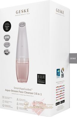 Очищающее устройство для лица GESKE Aqua-Stream Face Cleanser 8в1 starlight HB0403 фото