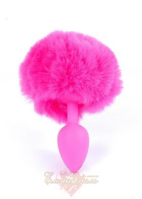 Butt Plug - Silikon Bunny Tail Pink
