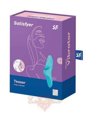 Вібратор на пальці- Satisfyer Teaser Light Blue