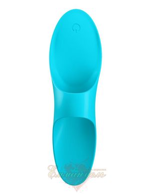 Вибратор на палец - Satisfyer Teaser Light Blue