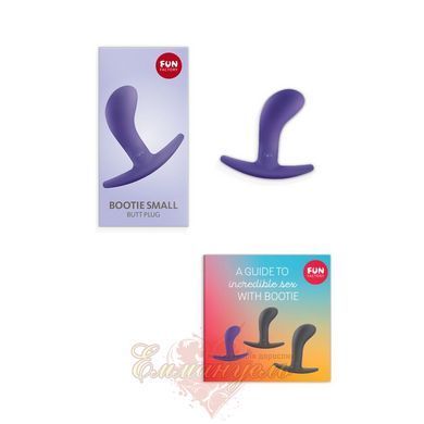 Butt plug - Fun Factory BOOTIE, S, purple, diameter 2.8 cm, thin restrictor SX1002 &mdash; photos