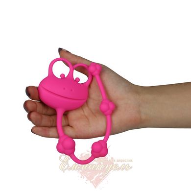Anal stimulant - 10" Silicone Frog Anal Beads