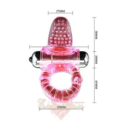 Erection ring - Cook Ring,10 Functions vibe, Pink
