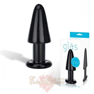 Butt Plug Glass - Intruder Black Glass