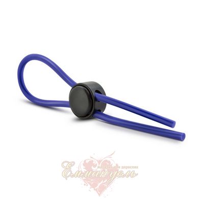 Adjustable cock ring - Blush Stay Hard Silicone Loop Cock Ring - Blue