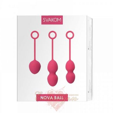 Набор вагинальных шариков - Svakom Nova Ball, розовые