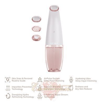 Очищающее устройство для лица GESKE Aqua-Stream Face Cleanser 8в1 starlight HB0403 фото