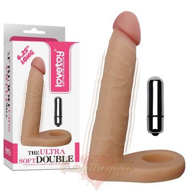 Double penetration nozzle - The Ultra Soft Double-Vibrating 2 6.25 "