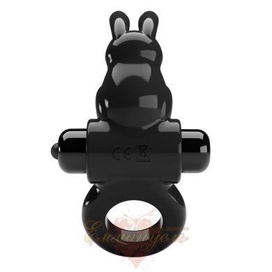 Vibrating Cock Ring with Bunny Ears Pretty Love Exciting Ring &mdash; 10 Vibration Modes, Black BI-210245 &mdash; photos