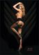 Ballerina's Secret Black Secret tights with imitation stockings and patterns, black, S/M BS107 S/M - photos (2