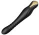Vibrating massager with frictions and control from a smartphone - ZALO KING, Obsidian Black