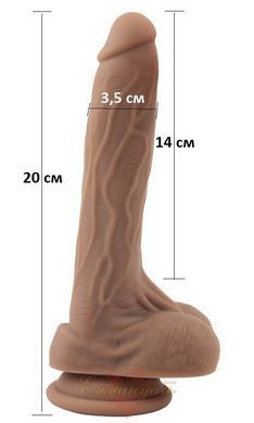 Фалоімітатор - Naked Legend Moocher-Brown 20 х 3,5 см 6610CN00615 фото