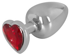 Анальна пробка - Aluminium Butt Plug with a Decorative Gem