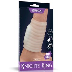 Насадка на член з вібрацією - Vibrating Wave Knights Ring White