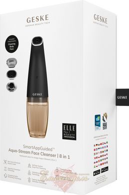 GESKE Aqua-Stream Face Cleanser 8-in-1 facial cleansing device gray HB0397 &mdash; photos