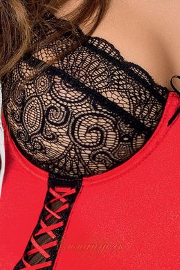 Пеньюар - RODOS CHEMISE red L/XL - Passion Exclusive
