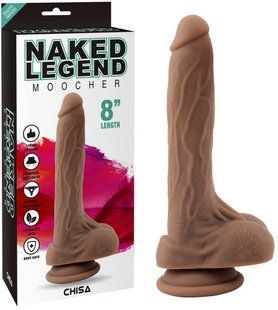 Фалоімітатор - Naked Legend Moocher-Brown 20 х 3,5 см 6610CN00615 фото