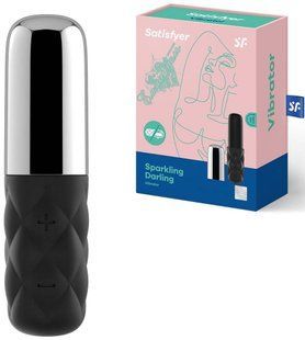 Powerful mini vibrator - Satisfyer Mini Sparkling Darling with removable cap, 15 working modes T360092 &mdash; photos