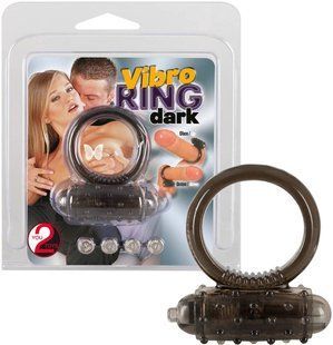 Эрекционное кольцо - Vibro Ring Dark Silicon 61325622110000 фото