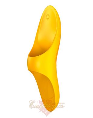 Вібратор на пальці- Satisfyer Teaser Dark Yellow