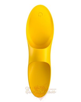 Вібратор на пальці- Satisfyer Teaser Dark Yellow