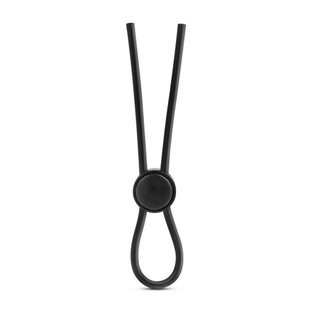 Регулируемое эрекционное кольцо - Blush Stay Hard Silicone Loop Cock Ring - Black