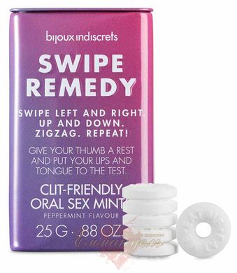 Мятные конфеты - Bijoux Indiscrets Swipe Remedy – clitherapy oral sex mints